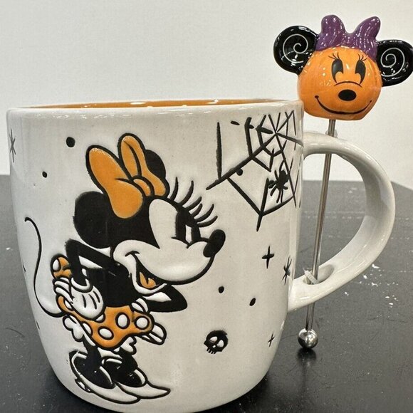 Disney Minnie Mouse‎ Halloween Mug with Pumpkin Minnie Mixer New - Picture 1 of 2